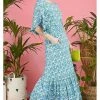 Onjenu Gabriella Hera 70's Maxi Dress Blue New In