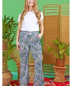 Onjenu Hannah Cybele 70's Trousers Turquoise