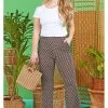 Onjenu Hannah Jewel 70's Trousers Brown Yellow