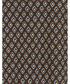 New In Onjenu Laurie Jewel 70's Jumpsuit Brown Yellow