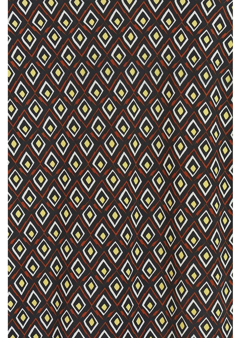 New In Onjenu Laurie Jewel 70's Jumpsuit Brown Yellow