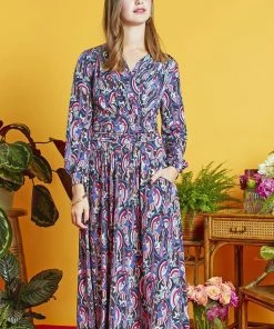 Onjenu Sharon Femme 70's Dress Pink