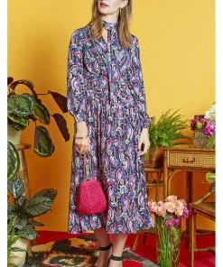 Onjenu Sharon Femme 70's Dress Pink