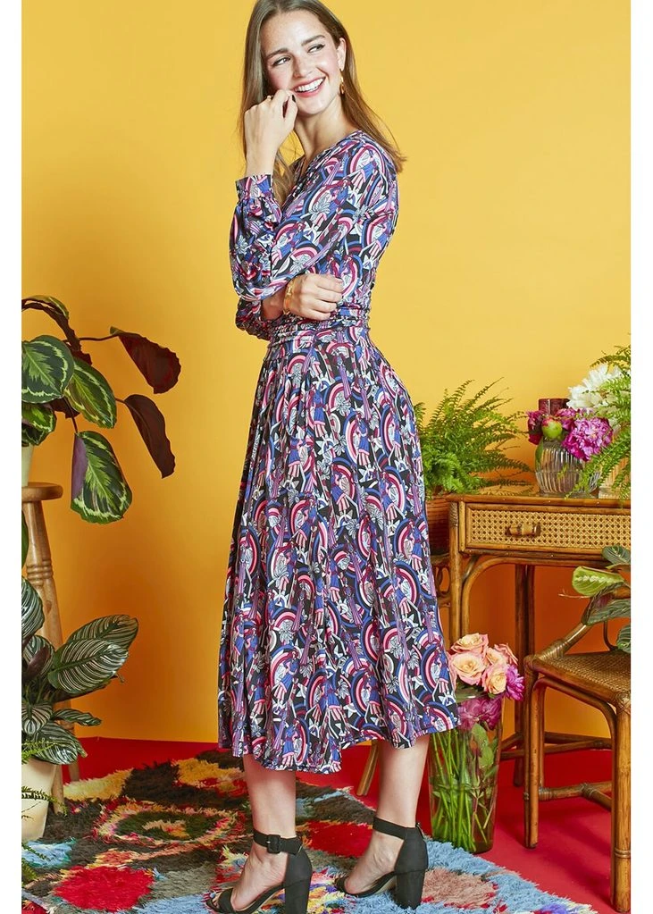 Onjenu Sharon Femme 70's Dress Pink