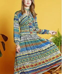 Onjenu Sharon Zebreese 70's Dress Multi