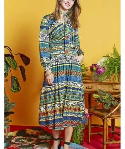 Onjenu Sharon Zebreese 70's Dress Multi
