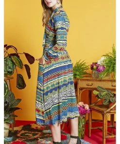 Onjenu Sharon Zebreese 70's Dress Multi