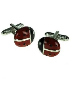 Onyx Art Mens Cufflinks Ladybird New In