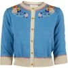 Palava Vera Cardigan Edible Flowers 40's Cardigan Chalk Blue