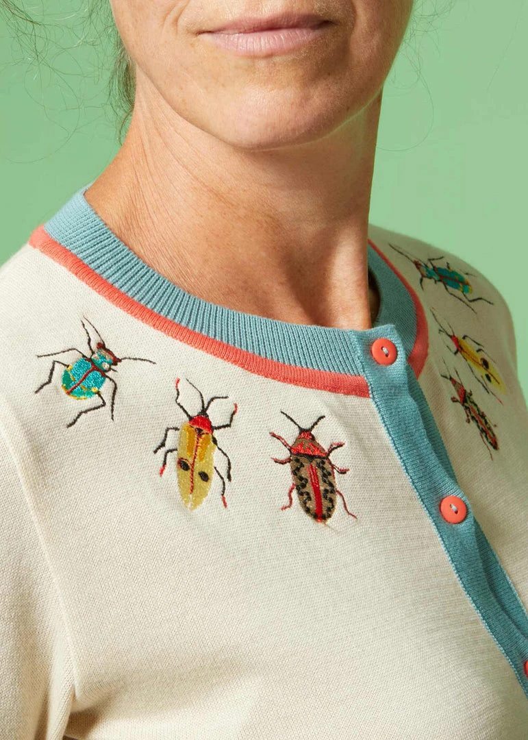 New In Palava Vera Cardigan Bugs 40's Cardigan Cream