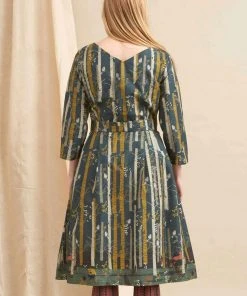 Palava Beatrice Silver Birch 50's Dress Teal