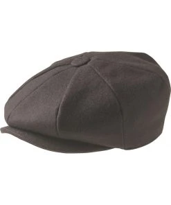 Peaky Blinders Newsboy Melton Cap Brown
