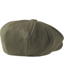 Peaky Blinders Newsboy Melton Cap Moss Green New In