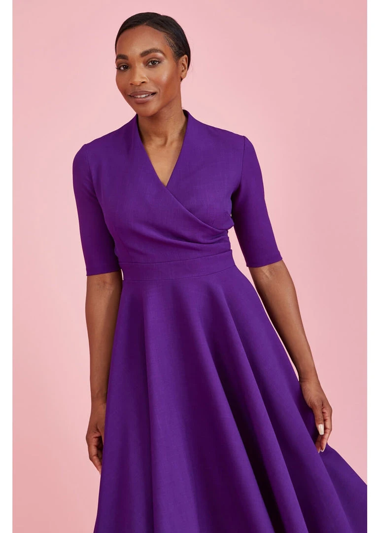 Pretty Dress Company Leyla 50's Swing Dress Purple