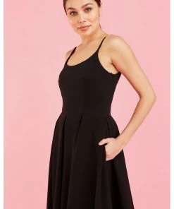 Pretty Dress Company Priscilla 50's Swing Dress Black