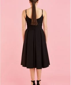 Pretty Dress Company Priscilla 50's Swing Dress Black
