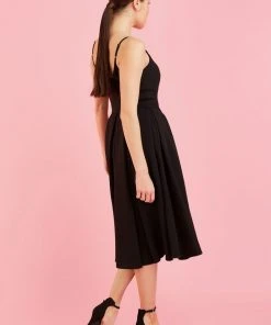 Pretty Dress Company Priscilla 50's Swing Dress Black