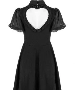 Punk Rave Heart Mosaic Dress Black