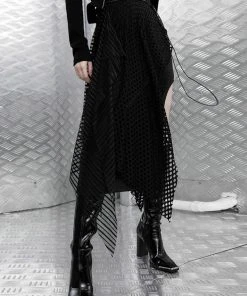 Punk Rave Bionic Mesh Skirt Black
