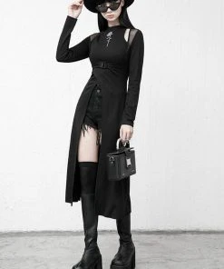 Punk Rave Rose Rebel Top Dress Black New In