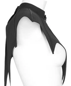 Punk Rave Bat Capelet Black