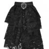 New In Punk Rave Lace Cravat Black
