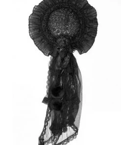 New In Punk Rave Lolita Elegance Hat Black