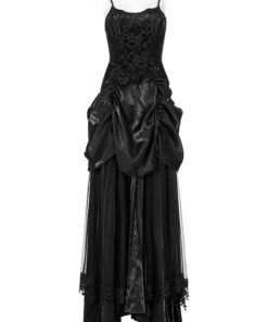 Punk Rave Dark Romance Dress Black