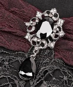 Punk Rave Beauteous Olorea Top Black Red