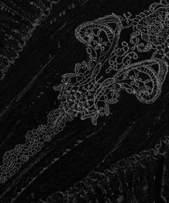 New In Punk Rave Cello Velvet Blouse Black