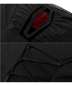 Punk Rave Coffin Top Black New In