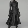 New In Punk Rave Underworld Coat Black