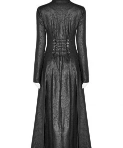 New In Punk Rave Underworld Coat Black