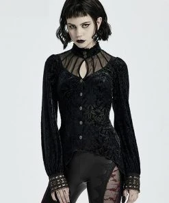 Punk Rave Sleepy Hollow Blouse Black