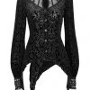 Punk Rave Sleepy Hollow Blouse Black