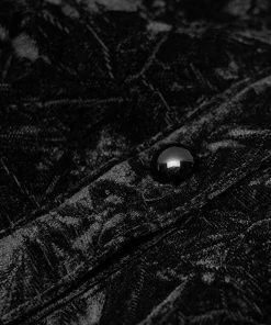 Punk Rave Luxuria Velvet Blouse Black New In