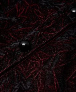 New In Punk Rave Luxuria Velvet Blouse Red