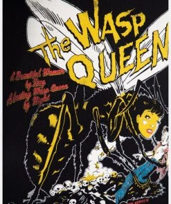 Queen Kerosin Wasp Queen 50's Girlie T-Shirt Black