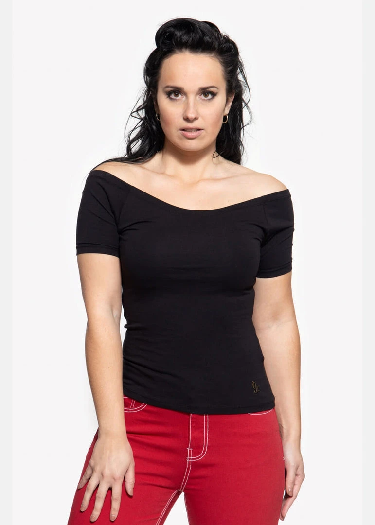 Queen Kerosin Vavavoom 50's Top Black New In