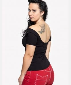 Queen Kerosin Vavavoom 50's Top Black New In