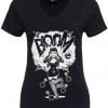 Queen Kerosin Boom Girly T-Shirt Black New In
