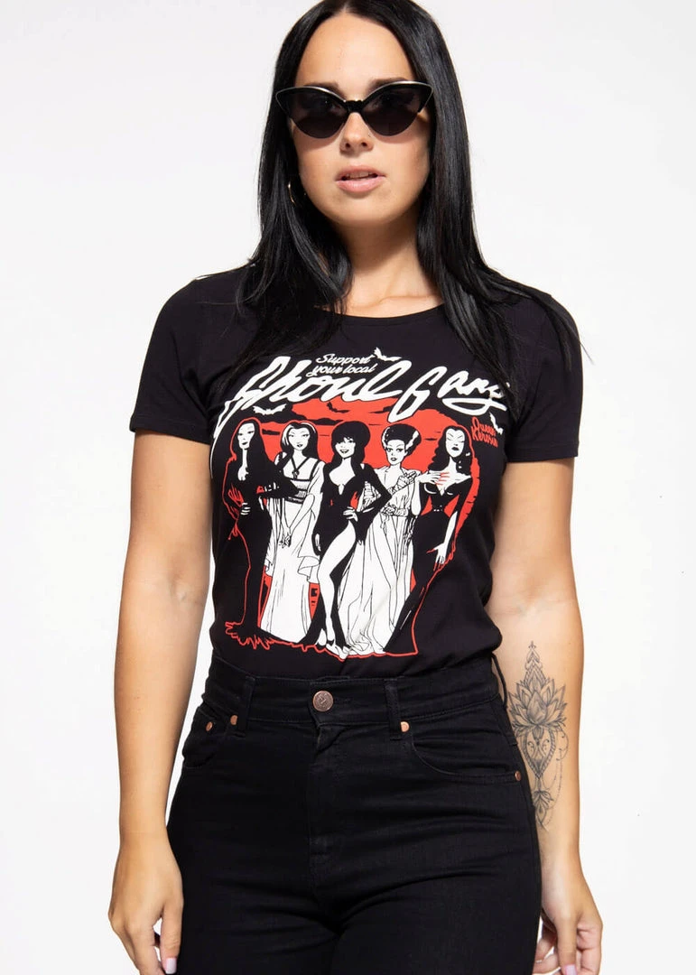 Queen Kerosin Ghoul Gang Girly T-Shirt Black New In