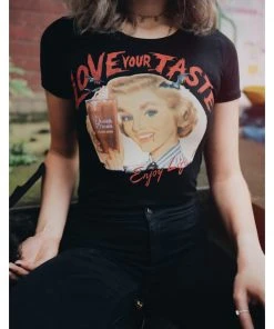 New In Queen Kerosin Blood Girly T-Shirt Black