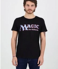 New In Retro Games Magic: The Gathering Logo T-Shirt Black