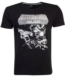 Retro Games Mens Asteroids Tonal Graphic T-Shirt Black New In