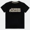 New In Retro Games Dungeons & Dragons Redbox Logo T-Shirt Black