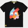 New In Retro Games Mens Pac-Man Ghost T-Shirt Black