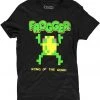 Retro Games Mens Frogger The OG Pixel T-Shirt Black