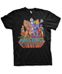 Retro Movies Masters Of The Universe T-Shirt Black New In