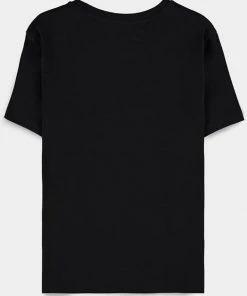 Retro Movies Pokémon Running Pika Girlie T-Shirt Black New In